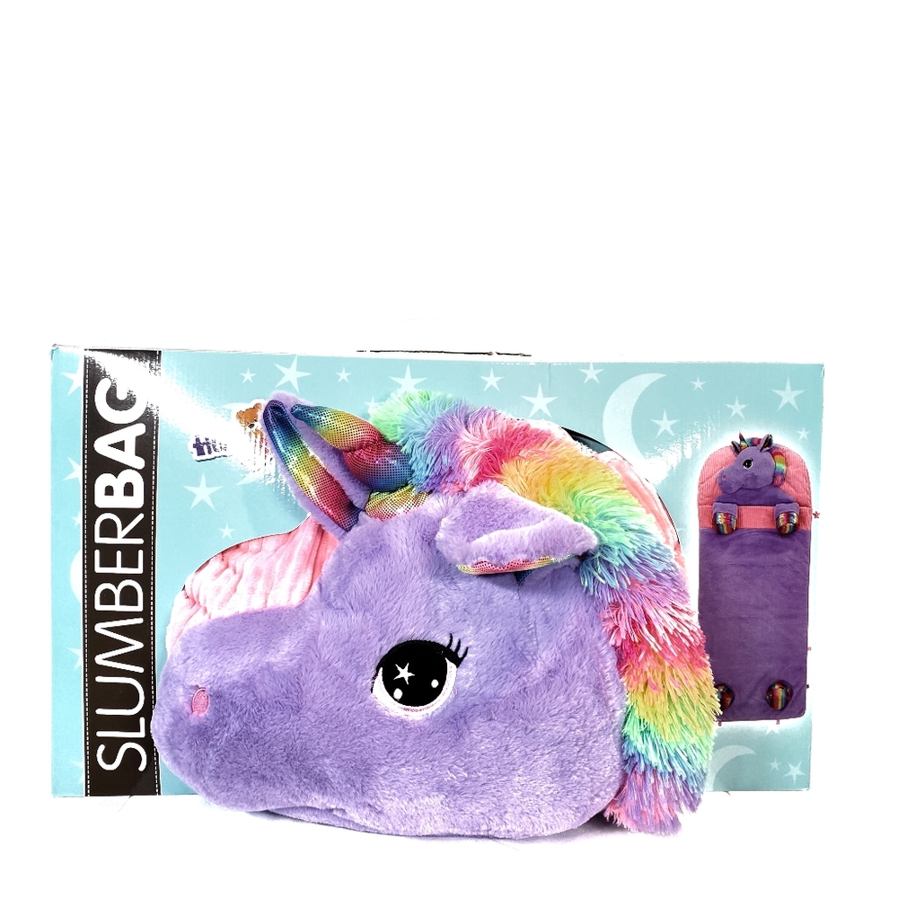 Hugfun Unicorn Kids Slumber Bag Rainbow 66"×28" - Picture 2 of 5
